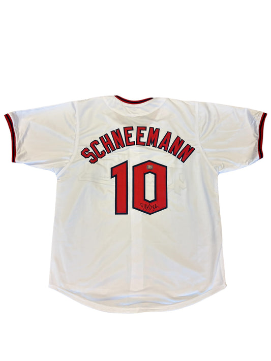 Cleveland Guardians Daniel Schneemann Hand Signed Autographed Custom White Jersey Includes Prova COA
