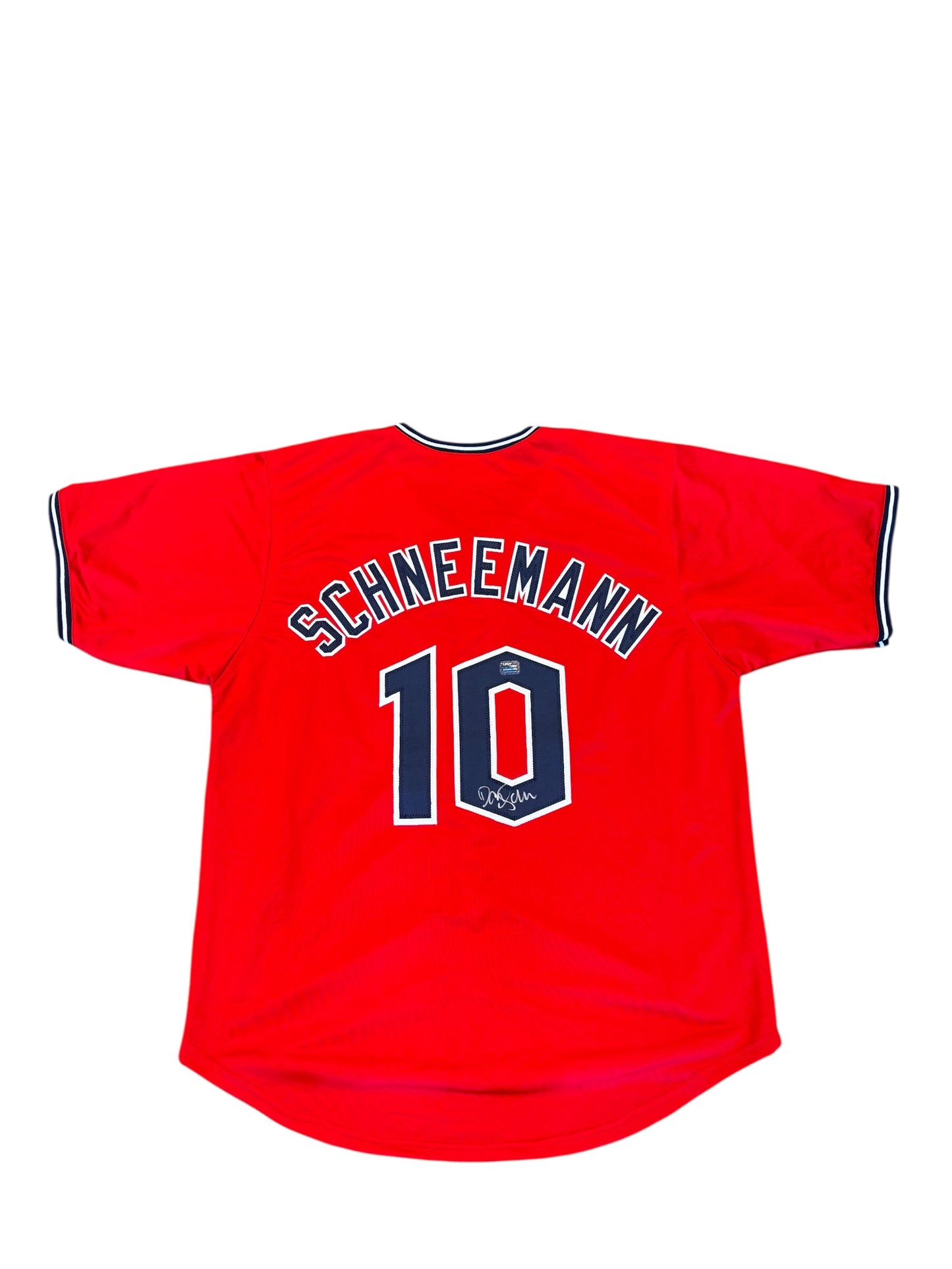 Cleveland Guardians Daniel Schneemann Hand Signed Autographed Custom Red Jersey Includes Prova COA
