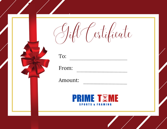 Prime Time Sports and Framing Gift Card