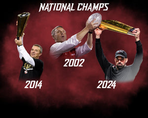 PRE SALE JIM TRESSEL / URBAN MEYER / RYAN DAY TRIPLE SIGNED 16X20 PHOTO COA - SHIPS END OF JUNE AFTER PRIVATE EVENTS -