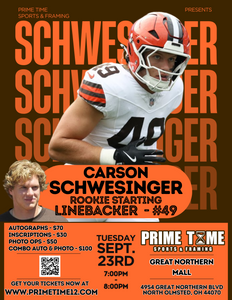 Carson Schwesinger Pre-Sale LIMITED COMBO GET ANY 1 ITEM SIGNED & PHOTO OP