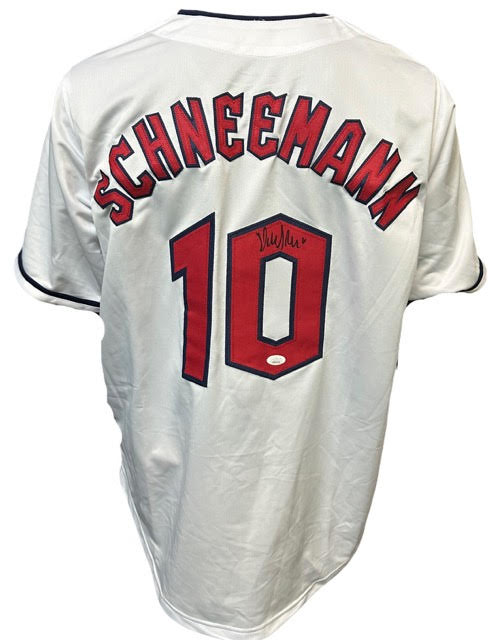 Cleveland Guardians Daniel Schneemann Hand Signed Autographed Custom White Jersey with JSA COA