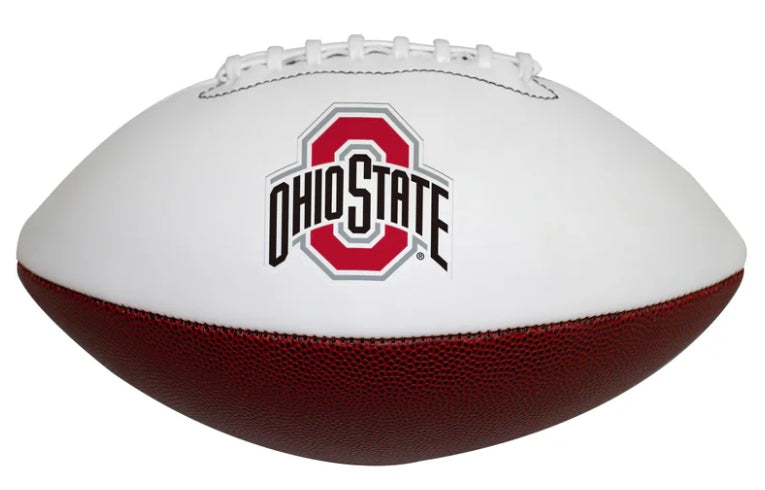 Pre-Sale Jeremiah Smith Hand Signed Autographed Ohio State Buckeyes Full Size White Panel Logo Football