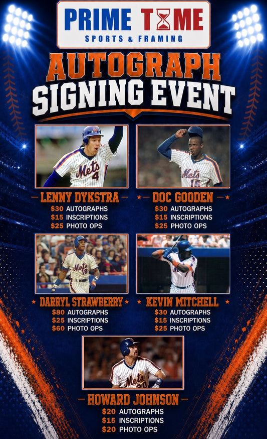 Dwight "Doc" Gooden 8/28/26 at Great Northern Mall Pre-Sale ticket for autograph signing ADD ON INSCRIPTION (UP TO 3 WORDS)