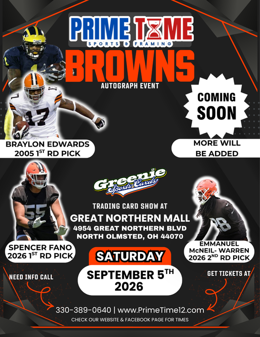 Mail-in or Drop off for Braylon Edwards Autograph Signing
