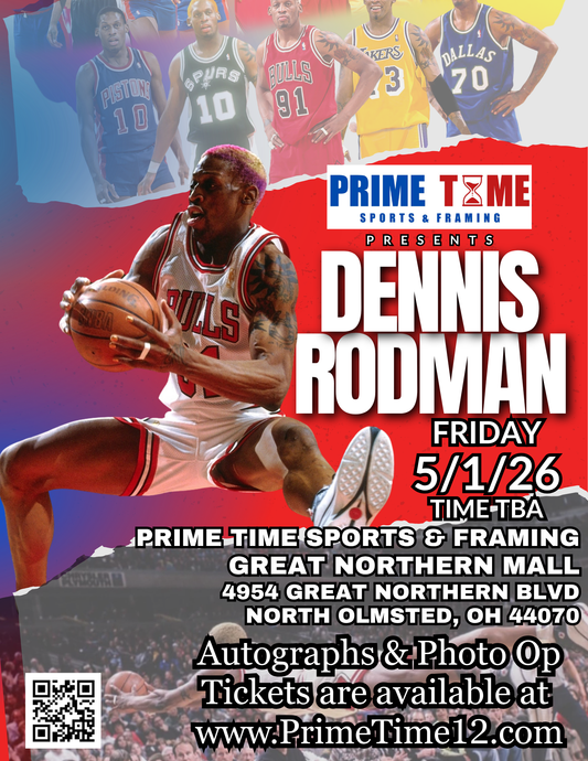 DENNIS RODMAN 5/1/26 Limited Pre-Sale Only VIP COMBO PACKAGE  GET ANY 1 ITEM SIGNED & PHOTO OP + FRONT OF LINE PASS
