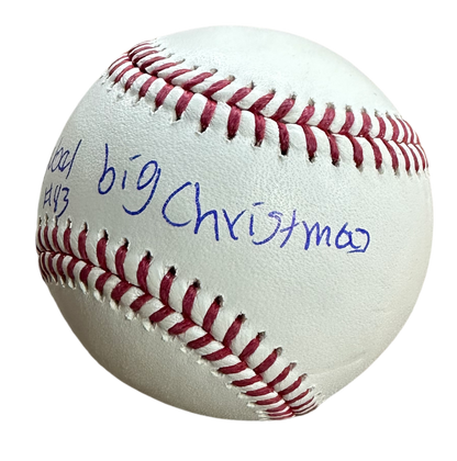 Cleveland Guardians Jhonkensy Noel Hand Signed Autographed with Inscription "Big Christmas" ROMLB With COA
