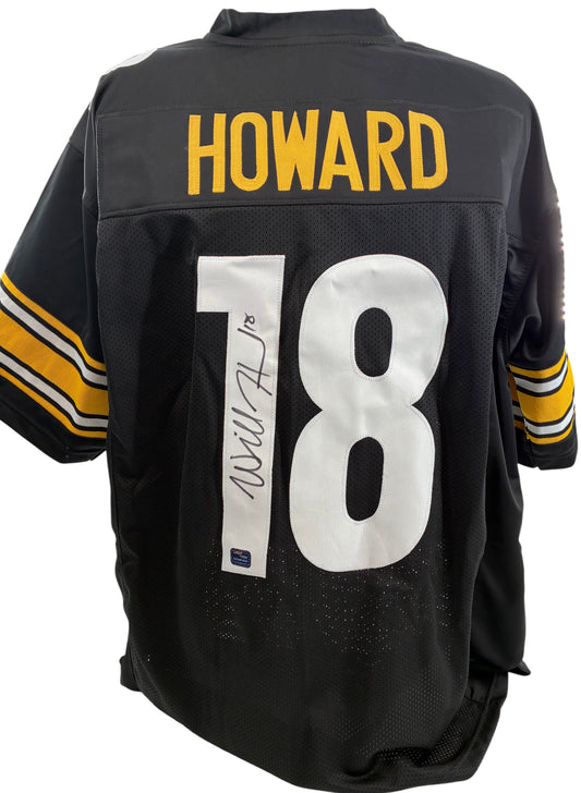 Will Howard Signed Autographed Steelers Custom Jersey PROVA COA
