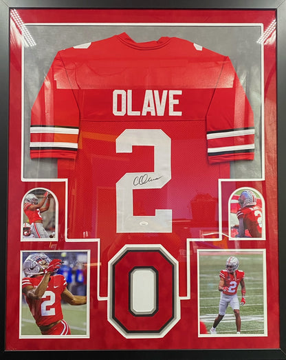 Jersey Framing - Vertical Style with Four Pictures