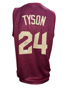 Cleveland Cavaliers Jaylon Tyson Hand Signed Autographed Custom Wine Jersey COA