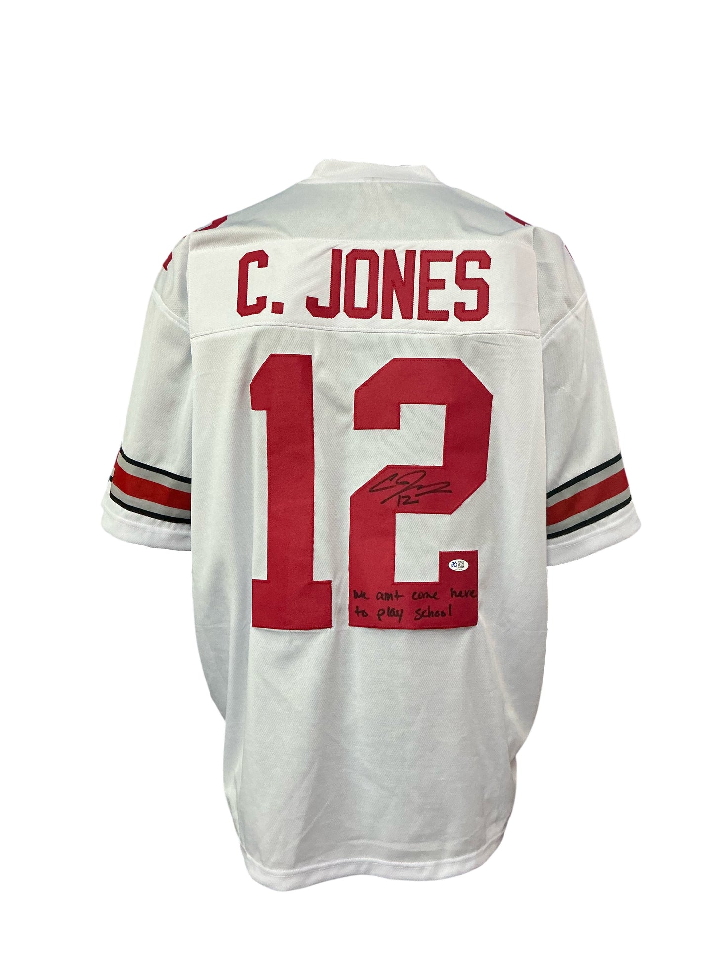 Ohio State Buckeyes Cardale Jones Hand Signed Autographed Custom White Jersey 5 STAR COA