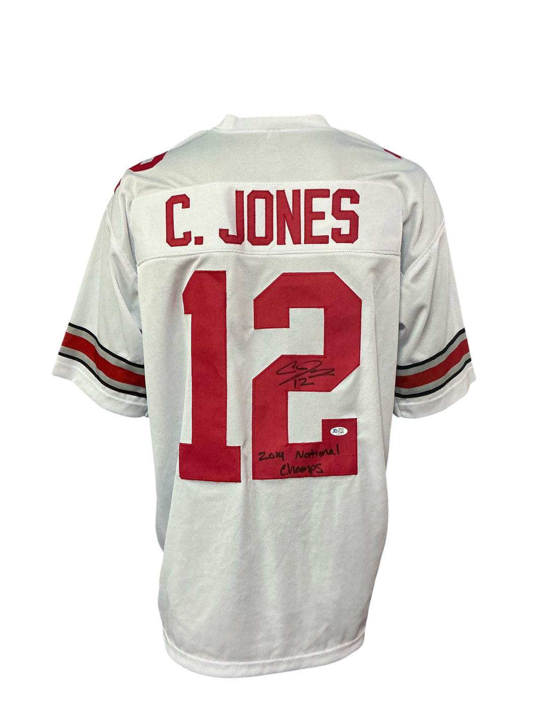 Ohio State Buckeyes Cardale Jones Hand Signed Autographed Custom White Jersey 5 STAR COA