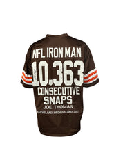 Load image into Gallery viewer, Cleveland Browns Joe Thomas Hand Signed Autographed Custom Brown Jersey 5 STAR COA