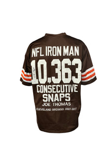 Cleveland Browns Joe Thomas Hand Signed Autographed Custom Brown Jersey 5 STAR COA