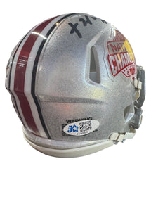 Ohio State Buckeyes TreVeyon Henderson Hand Signed Autographed National Champions Mini Helmet 5 STAR COA