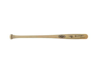Cleveland Guardians Jhonkensy Noel Hand Signed Autographed with "Big Christmas" Inscription Louisville Slugger Wooden Bat with Five Star COA