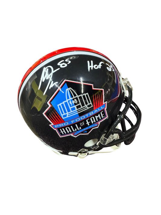 Los Angeles Chargers Antonio Gates Hand Signed Autographed Black HOF Mini Helmet Beckett COA