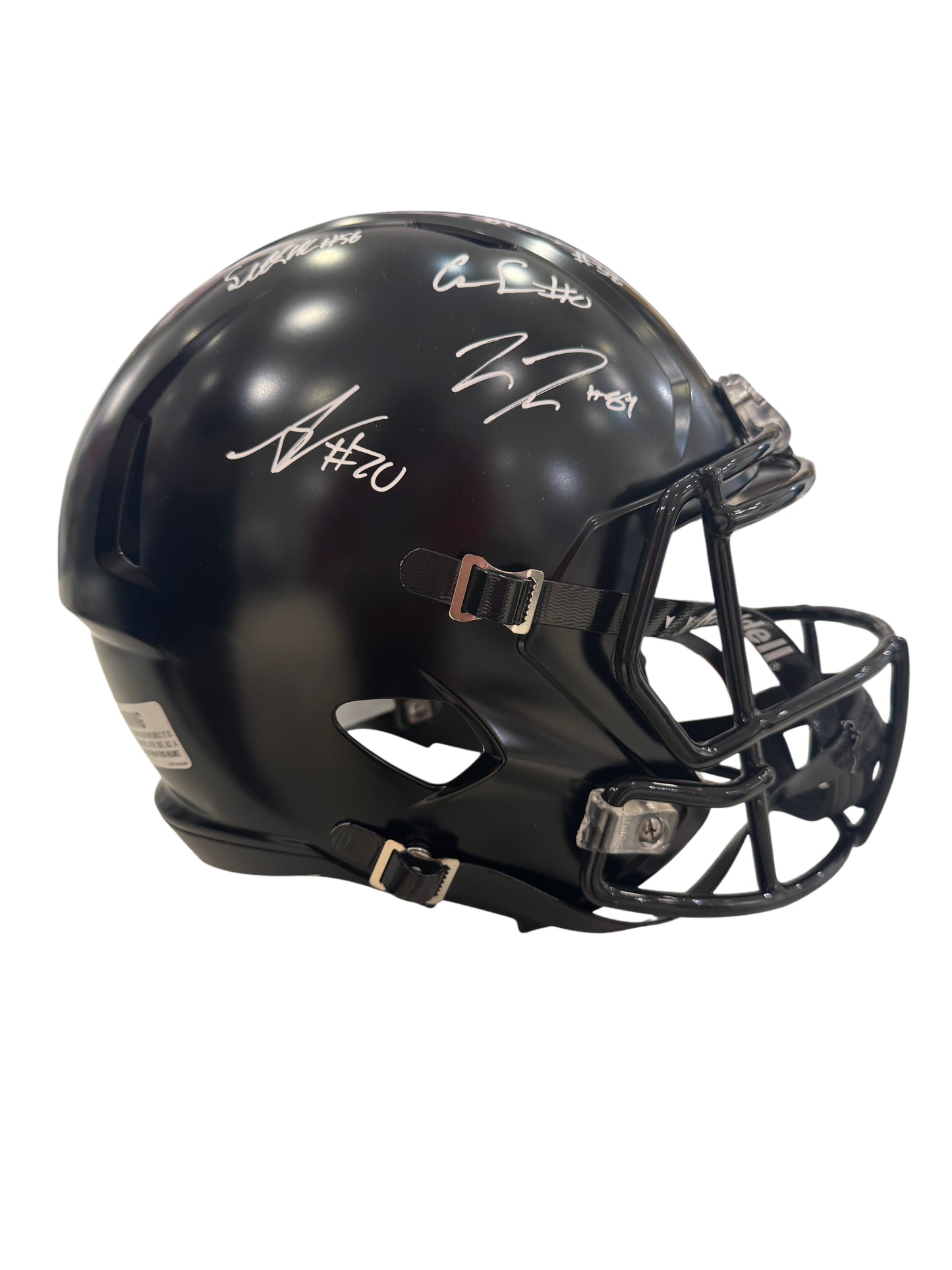 Ohio State Buckeyes Multi Signed Full Size Replica Black Helmet with COA