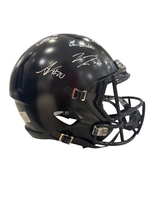 Ohio State Buckeyes Multi Signed Full Size Replica Black Helmet with COA