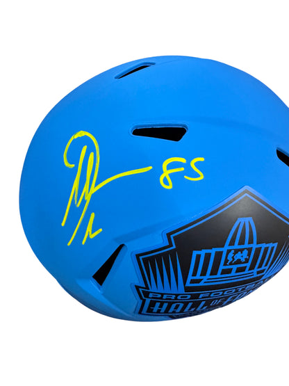 Los Angeles Chargers Antonio Gates Hand Signed Autographed Blue HOF Full Size Replica Helmet Beckett COA