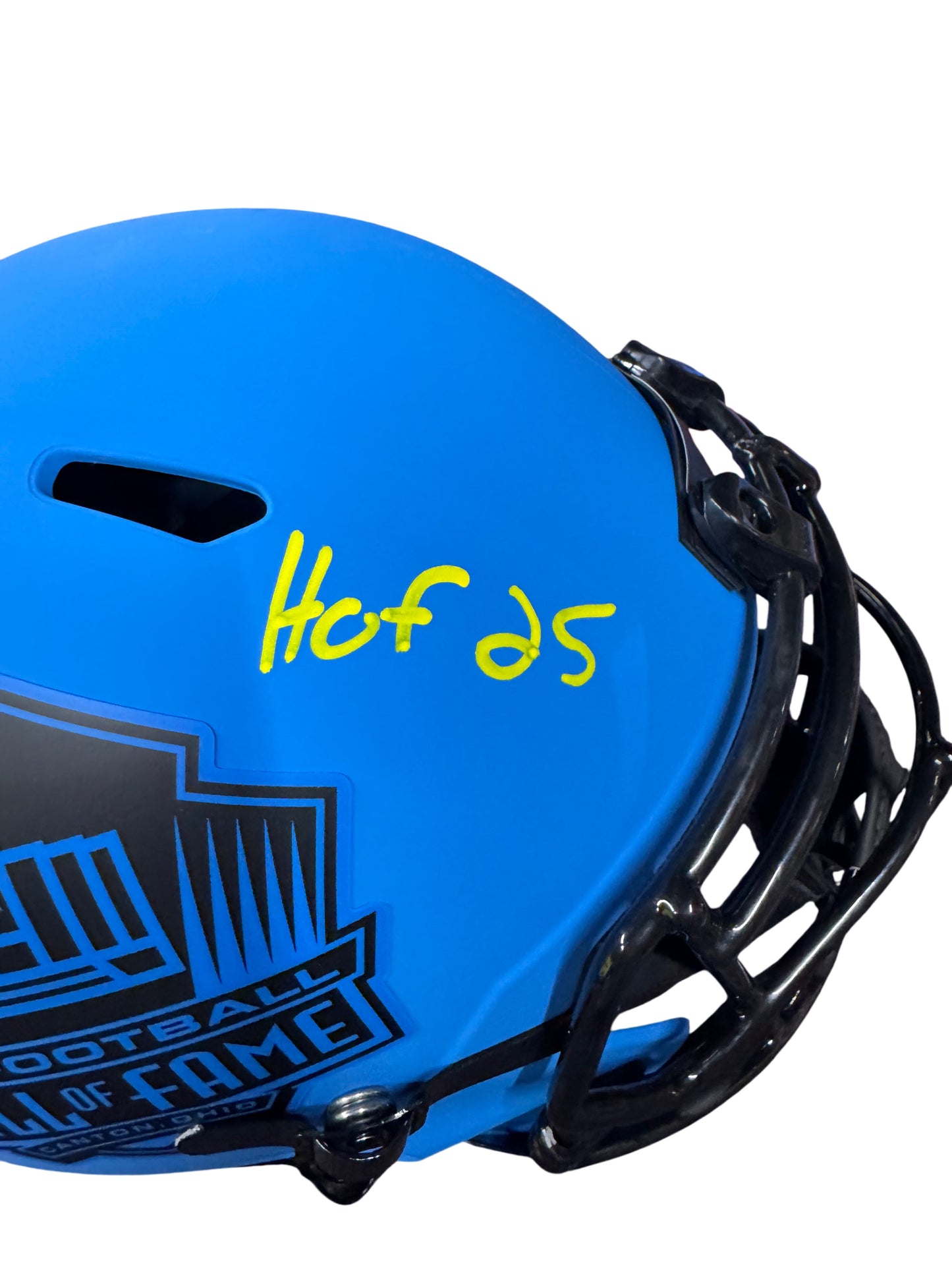 Los Angeles Chargers Antonio Gates Hand Signed Autographed Blue HOF Full Size Replica Helmet Beckett COA