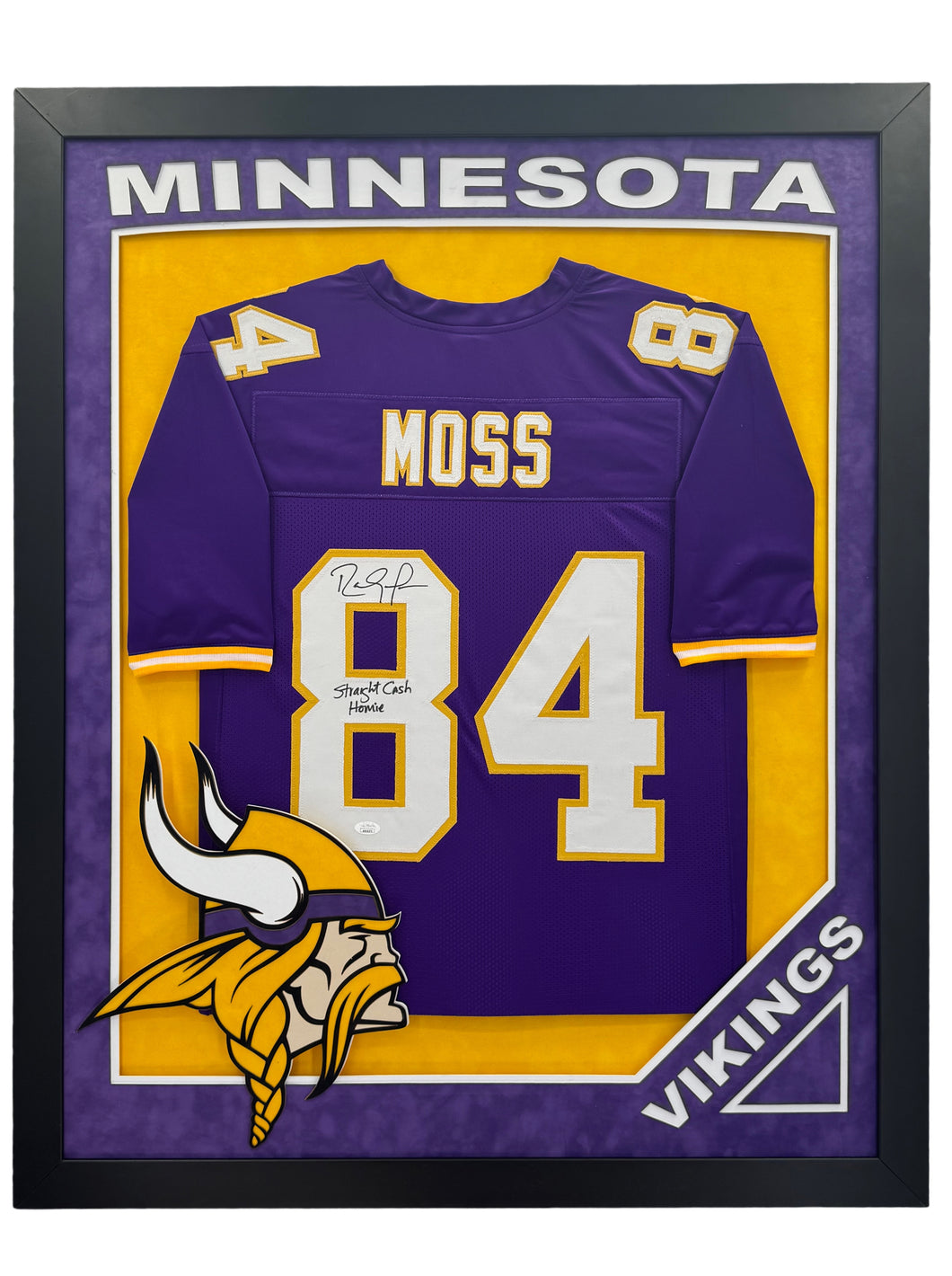 Minnesota Vikings Randy Moss Hand Signed Autographed with 