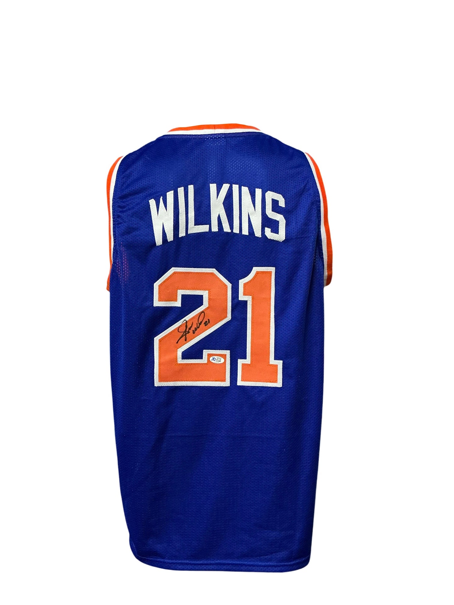 Cleveland Cavaliers Gerald Wilkins Hand Signed Autographed Custom Blue Jersey FIVE STAR COA