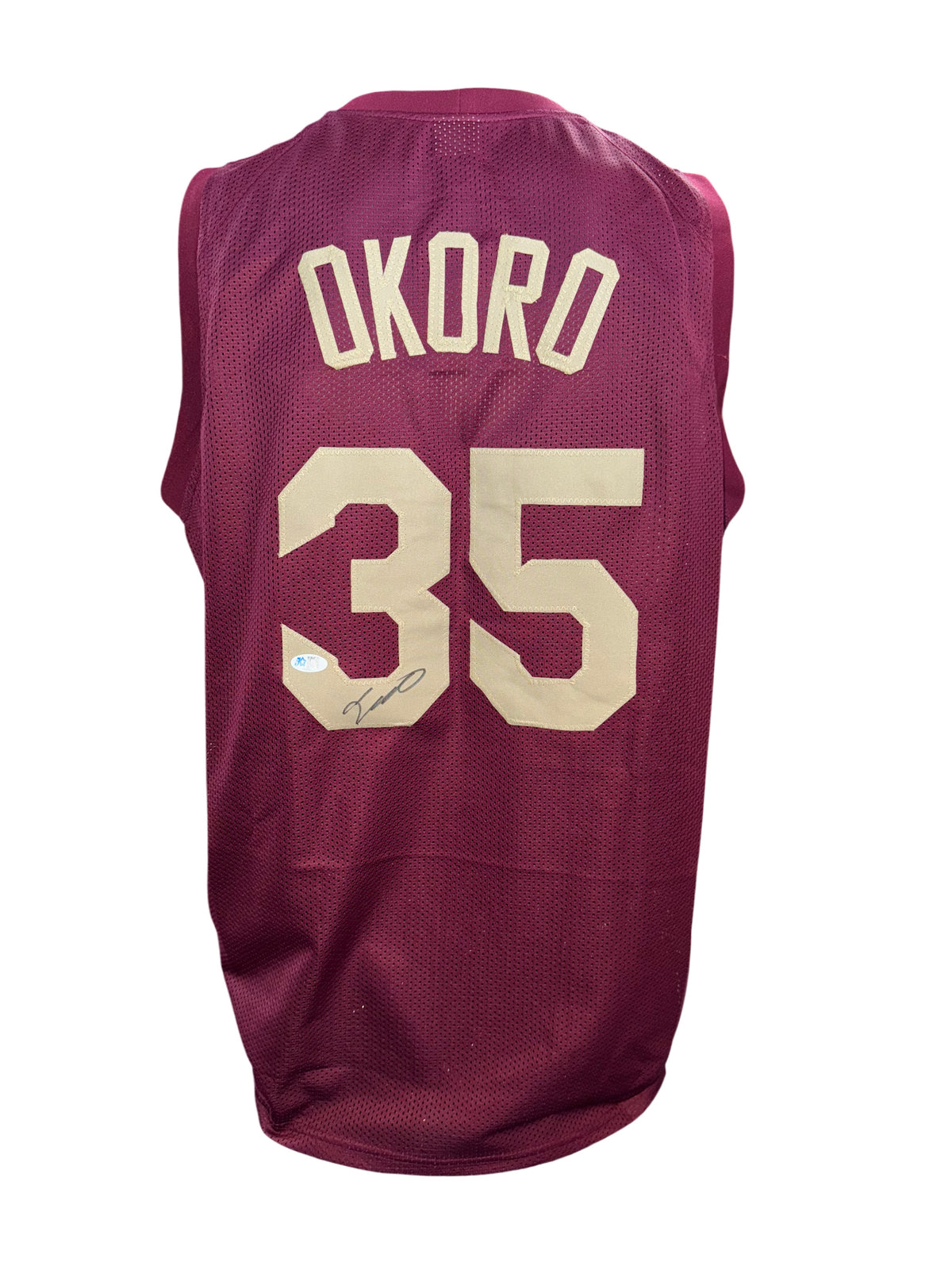 Cleveland Cavaliers Isaac Okoro Hand Signed Autographed Custom Wine Jersey with COA