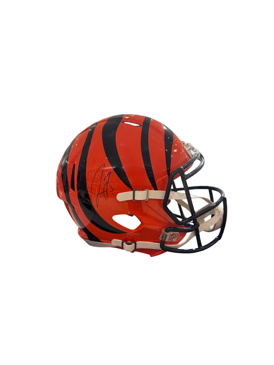 Cincinnati Bengals Joe Burrow Hand Signed Autographed Full Size Replica Helmet FANATICS COA
