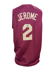 Cleveland Cavaliers Ty Jerome Hand Signed Autographed Custom Wine Jersey COA