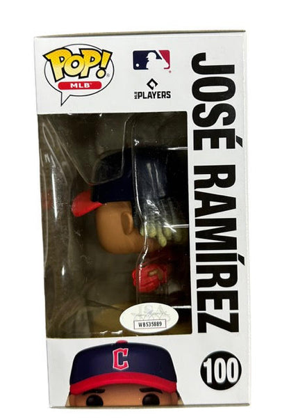 Cleveland Guardians Jose Ramirez Hand Signed Autographed Funko Pop with JSA COA