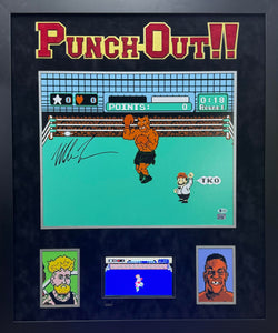 Mike Tyson Hand Signed Autographed Custom Framed 16x20 Photo with Gaming System Beckett and FITERMAN COA'S