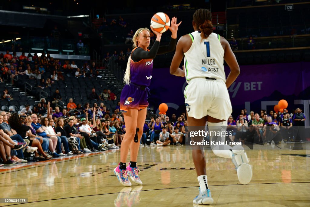 Sophie Cunningham WNBA Indiana Fever Superstar Hand Signed Game Used Adidas Shoes Worn & Autographed by Sophie with GAME USED Inscriptions Prime Time Witness