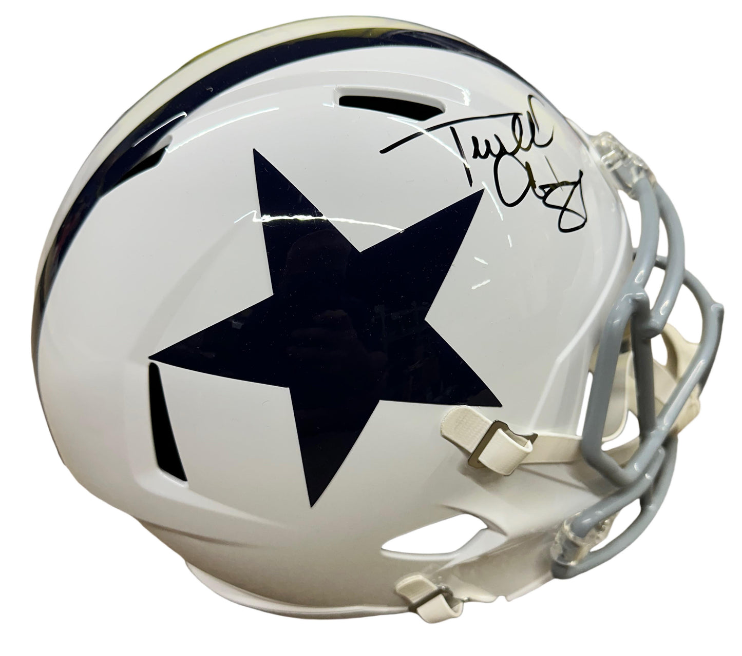Dallas Cowboys Terrell Owens Hand Signed Autographed Full Size Replica Helmet with JSA COA