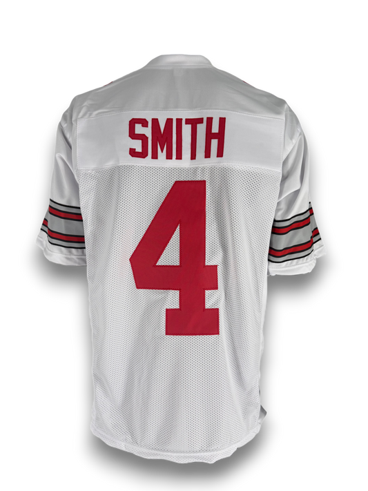 Pre-Sale Jeremiah Smith Hand Signed Autographed White Custom Jersey Signed in Silver