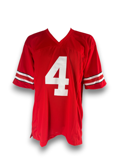 Pre-Sale Jeremiah Smith Hand Signed Autographed Red Custom Jersey Signed in Black