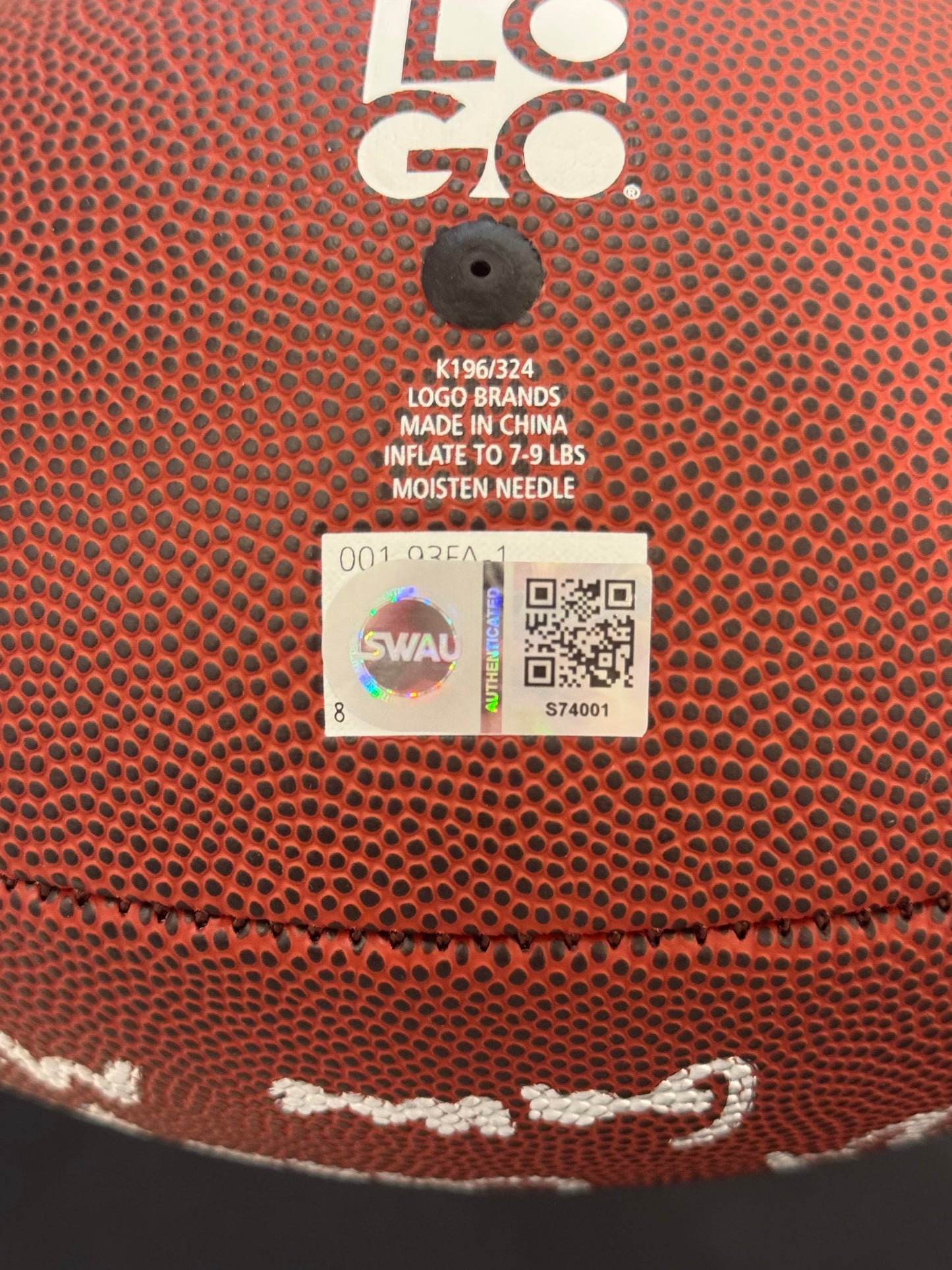 Ohio State Buckeyes Team Signed National Championship Logo Football Swau COA