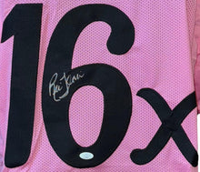 Load image into Gallery viewer, Ric Flair Hand Signed Autographed Custom Pink Jersey with Famous Quote JSA COA