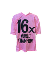 Load image into Gallery viewer, Ric Flair Hand Signed Autographed Custom Pink Jersey with Famous Quote JSA COA