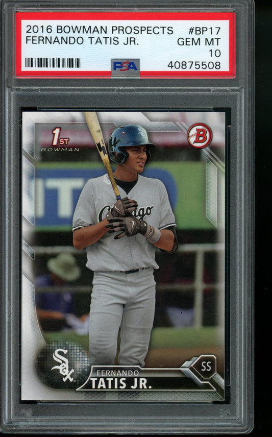 2016 Bowman #BP17 Fernando Tatis Jr. Prospects PSA 10 Gem Mint