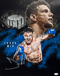Frank Mir UFC MMA Signed 16x20 Collage With JSA COA