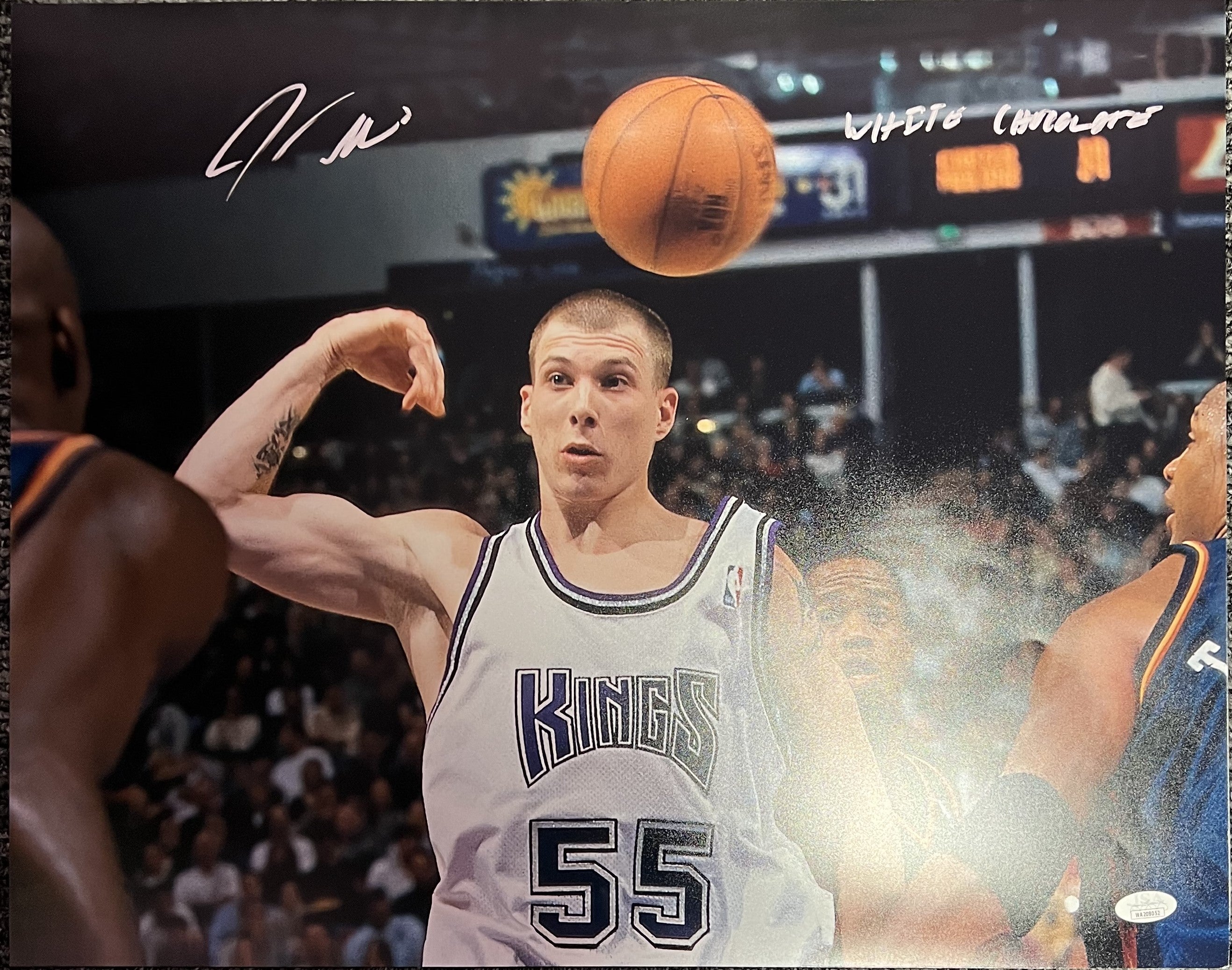 Autographed/Signed Jason Williams Sacramento White Basketball