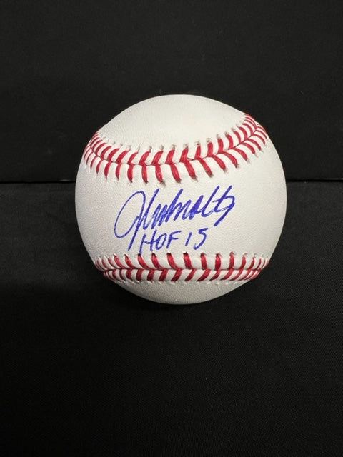 Atlanta Braves John Smoltz Signed Baseball with Inscription 