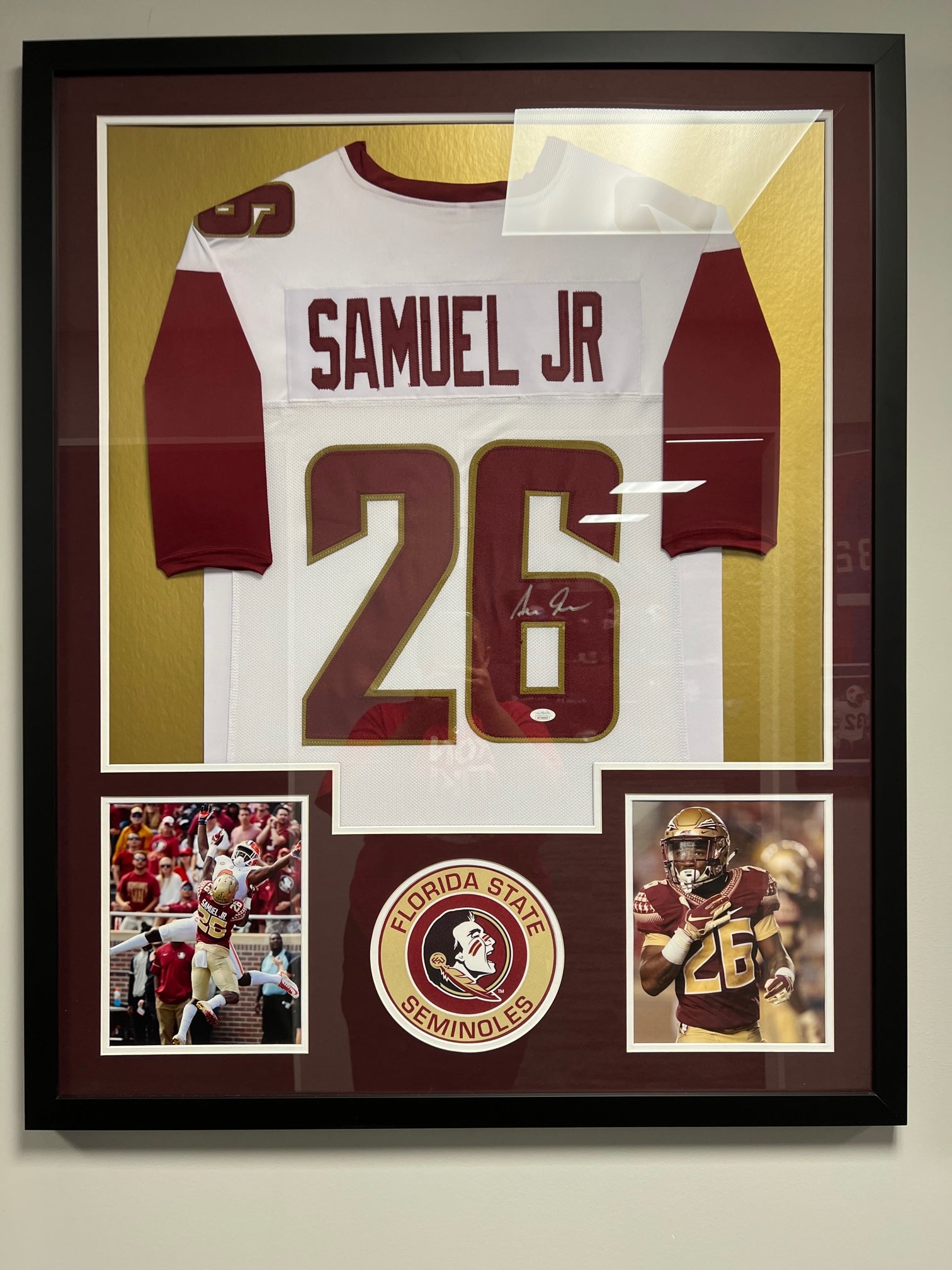 Florida State Seminoles Asante Samuel Jr. Signed Framed Jersey