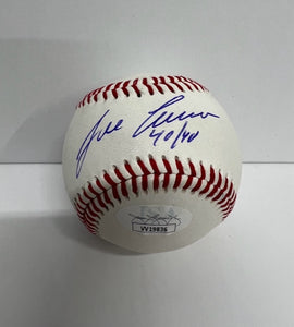 Jose Canseco Signed Baseball with "40/40" Inscription with JSA COA