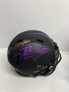 Baltimore Ravens Mark Andrews Signed Full Size Black Authentic Helmet with Beckett COA
