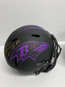 Baltimore Ravens Mark Andrews Signed Full Size Black Helmet with Beckett COA