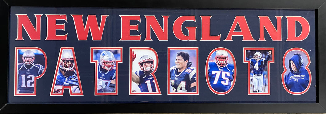 New England Patriots Team Plaque Brady Dynasty