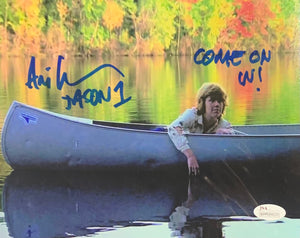 Ari Lehman Signed Friday the 13th 8x10 Boat Come On In Inscr. With JSA COA