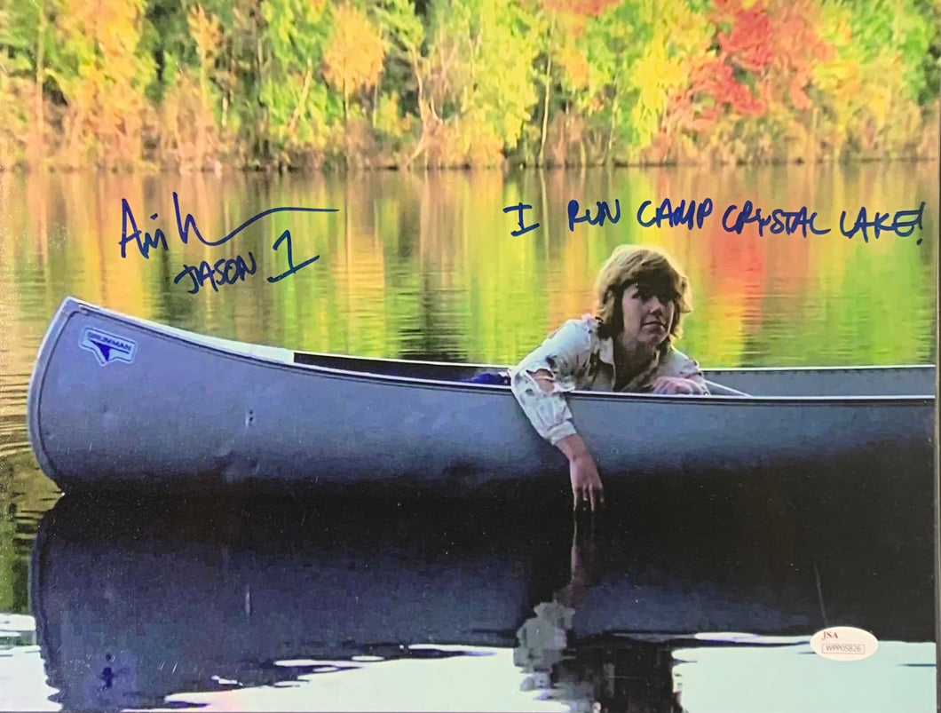 Ari Lehman Signed Friday the 13th 11x14 Run Camp Crystal Lake Inscr. With JSA COA